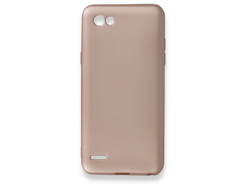 Newface LG Q6 Kılıf First Silikon - Rose Gold