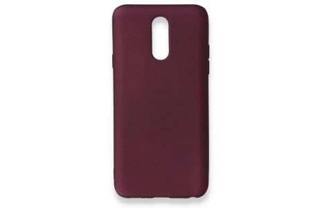 Newface LG Q7 Kılıf First Silikon - Mürdüm