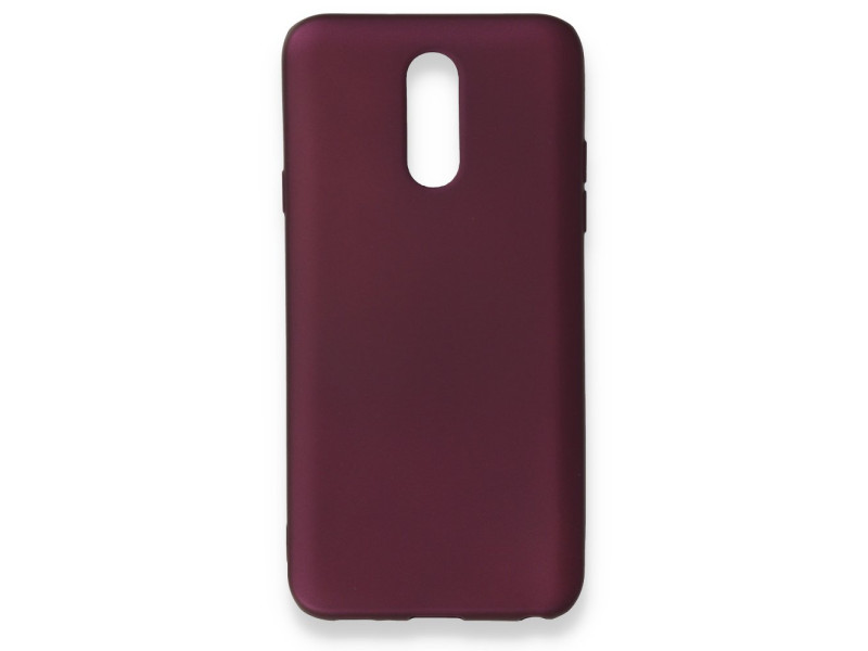 Newface LG Q7 Kılıf First Silikon - Mürdüm