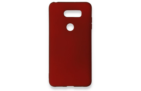 Newface LG V30 Kılıf First Silikon - Bordo
