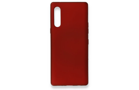 Newface LG Velvet Kılıf First Silikon - Bordo