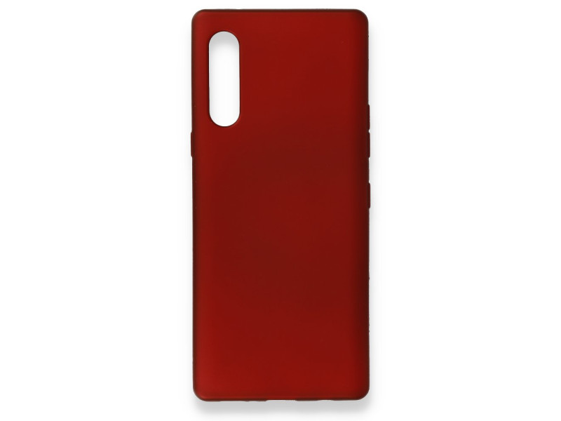 Newface LG Velvet Kılıf First Silikon - Bordo