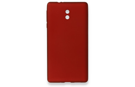 Newface Nokia Nokia 3 Kılıf First Silikon - Bordo