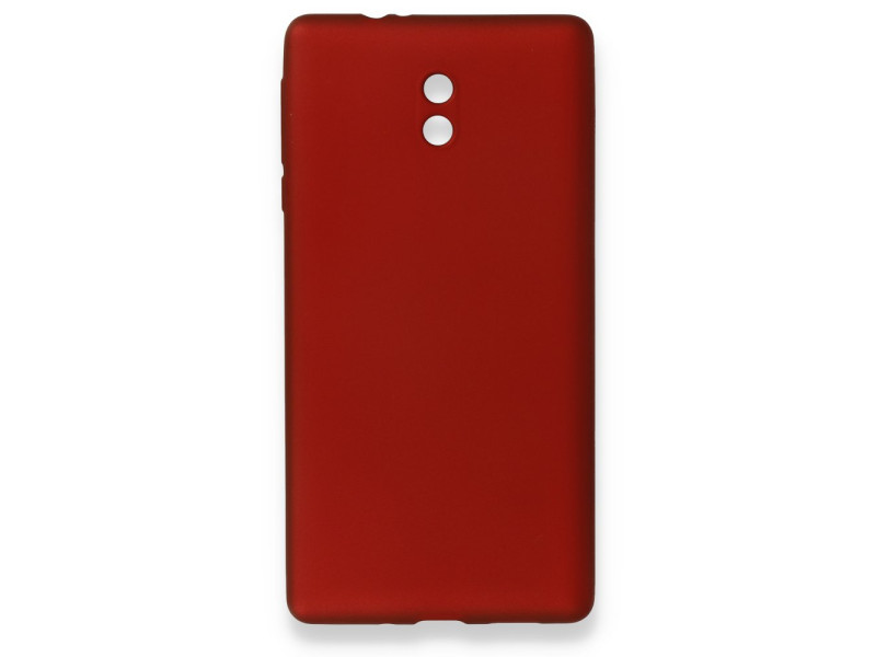 Newface Nokia Nokia 3 Kılıf First Silikon - Bordo
