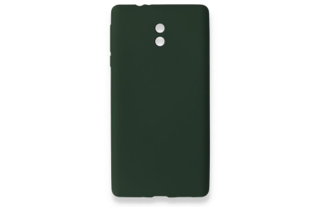 Newface Nokia Nokia 3 Kılıf First Silikon - Koyu Yeşil