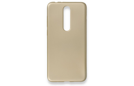 Newface Nokia Nokia 5.1 Plus Kılıf First Silikon - Gold