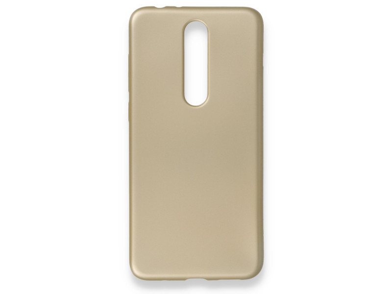 Newface Nokia Nokia 5.1 Plus Kılıf First Silikon - Gold