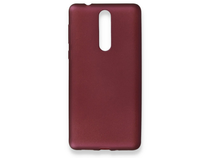 Newface Nokia Nokia 8 Kılıf First Silikon - Mürdüm