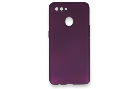 Newface Oppo A12 Kılıf First Silikon - Mürdüm
