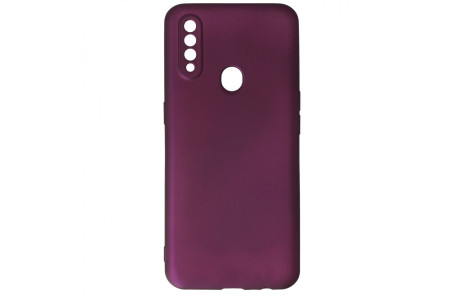 Newface Oppo A31 Kılıf First Silikon - Mürdüm