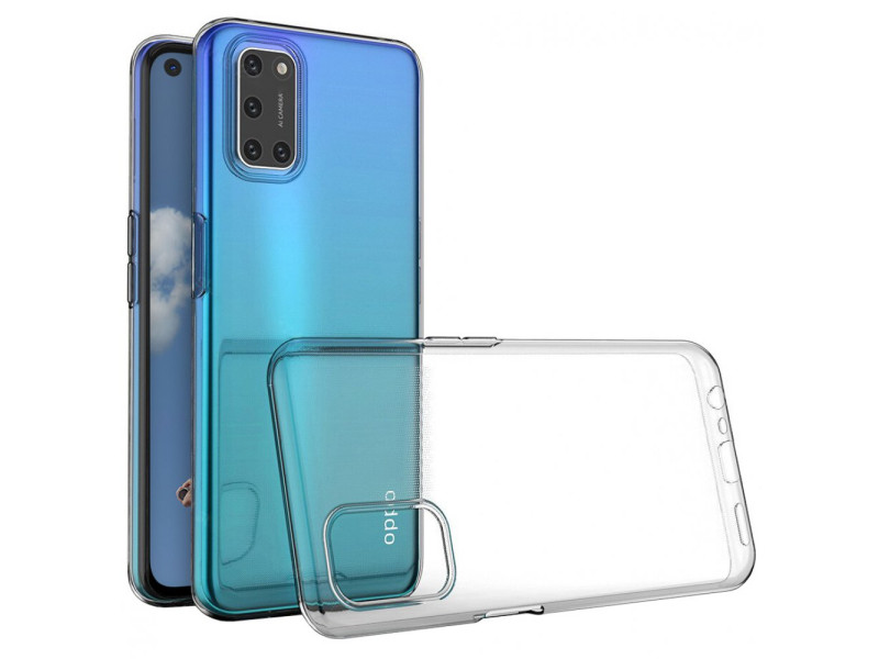 Newface Oppo A52 Kılıf Lüx Şeffaf Silikon - Şeffaf