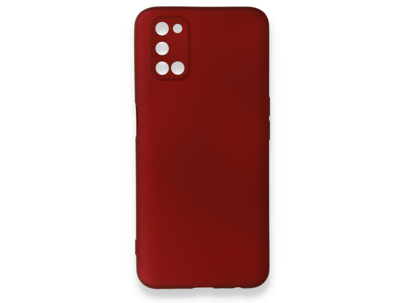 Newface Oppo A52 Kılıf First Silikon - Bordo