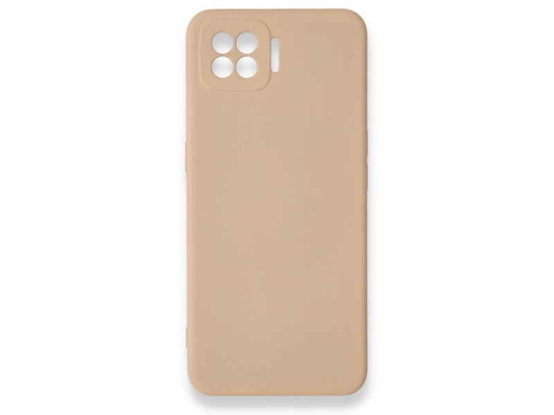 Newface Oppo A73 Kılıf Nano içi Kadife Silikon - Bej