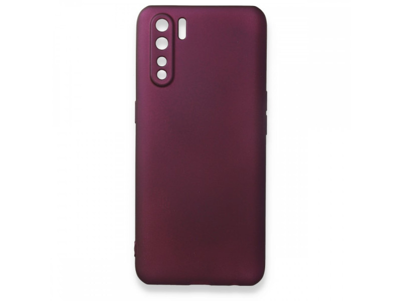 Newface Oppo A91 / Reno 3 Kılıf First Silikon - Mürdüm