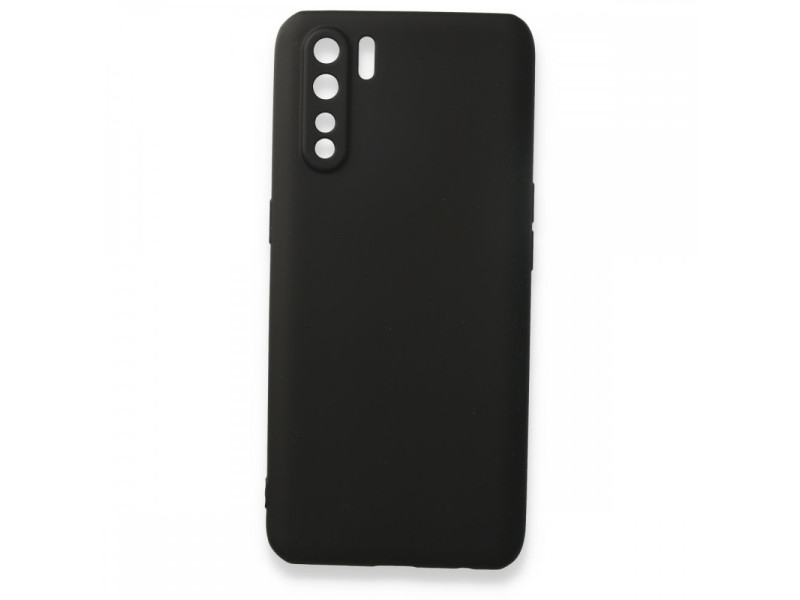 Newface Oppo A91 / Reno 3 Kılıf First Silikon - Siyah