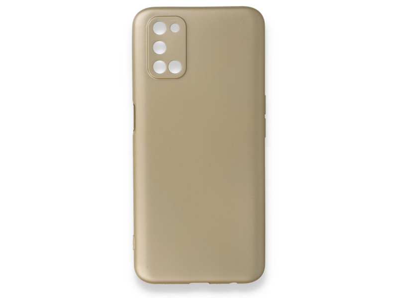 Newface Oppo A92 Kılıf First Silikon - Gold
