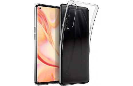 Newface Oppo Find X2 Kılıf Lüx Şeffaf Silikon - Şeffaf