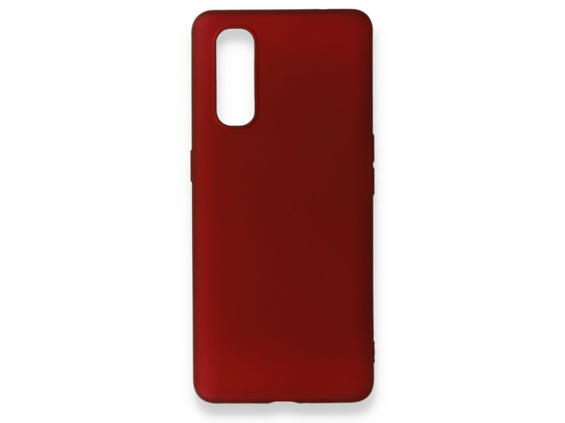 Newface Oppo Find X2 Kılıf First Silikon - Bordo