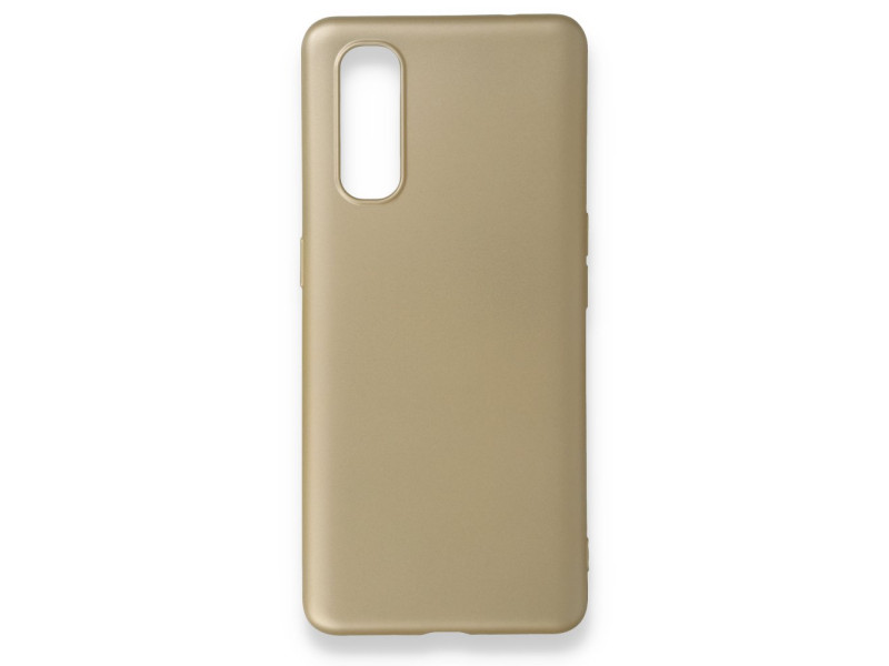Newface Oppo Find X2 Kılıf First Silikon - Gold