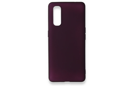 Newface Oppo Find X2 Kılıf First Silikon - Mürdüm