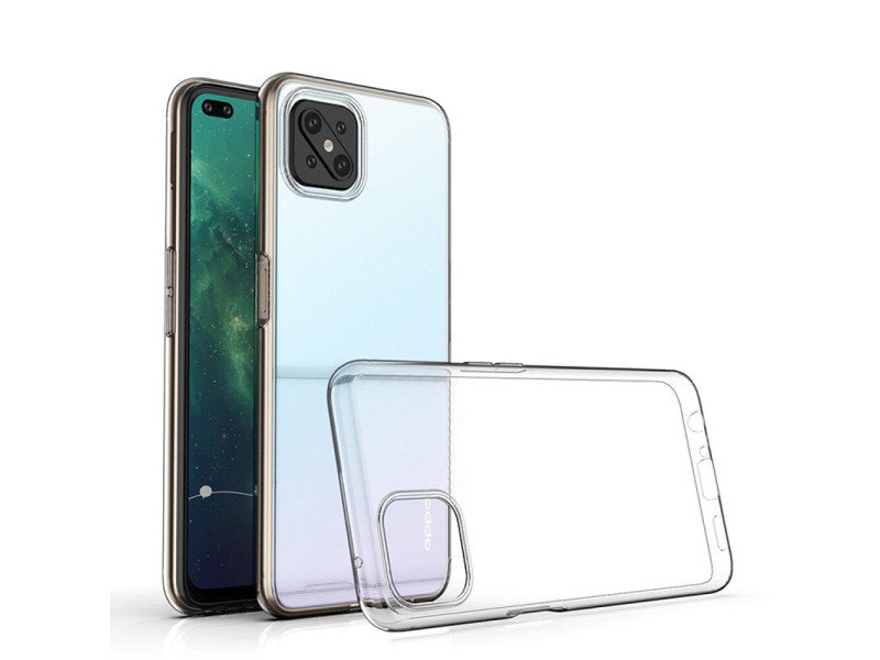 Newface Oppo Reno 4 Lite Kılıf Lüx Şeffaf Silikon - Şeffaf