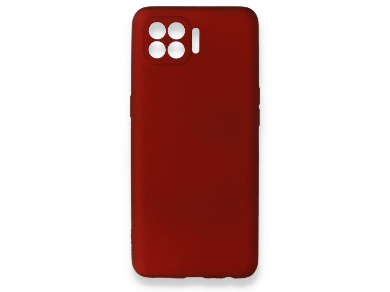 Newface Oppo Reno 4 Lite Kılıf First Silikon - Bordo