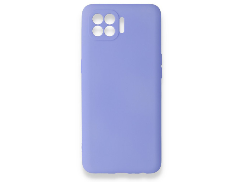 Newface Oppo Reno 4 Lite Kılıf First Silikon - Lila