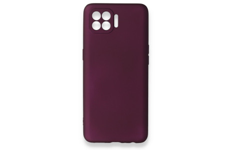 Newface Oppo Reno 4 Lite Kılıf First Silikon - Mürdüm