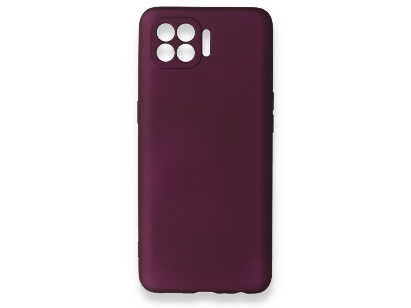 Newface Oppo Reno 4 Lite Kılıf First Silikon - Mürdüm