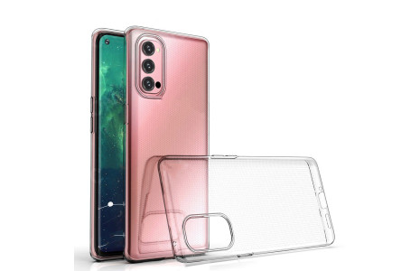 Newface Oppo Reno 4 Kılıf Lüx Şeffaf Silikon - Şeffaf