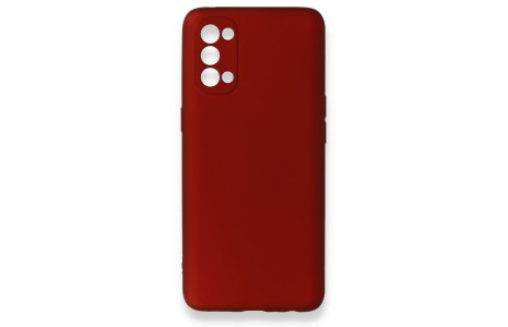 Newface Oppo Reno 4 Kılıf First Silikon - Bordo