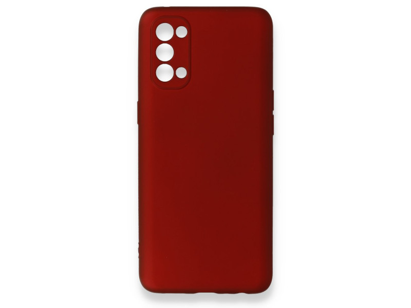 Newface Oppo Reno 4 Kılıf First Silikon - Bordo