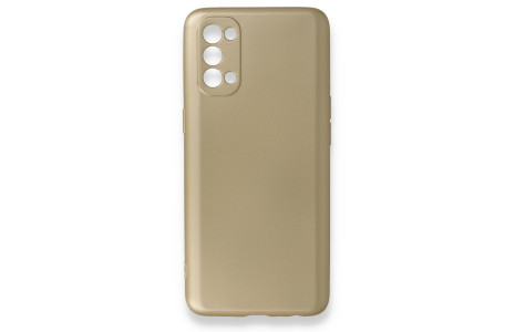 Newface Oppo Reno 4 Kılıf First Silikon - Gold