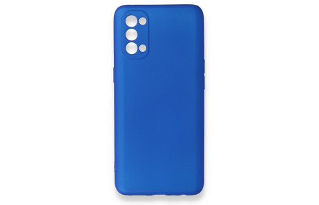 Newface Oppo Reno 4 Kılıf First Silikon - Mavi