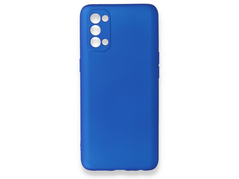 Newface Oppo Reno 4 Kılıf First Silikon - Mavi