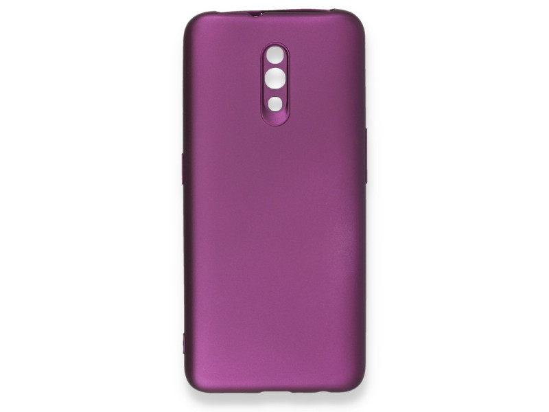 Newface Oppo Reno Kılıf First Silikon - Mürdüm