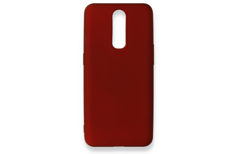 Newface Oppo RX17 Pro Kılıf First Silikon - Bordo