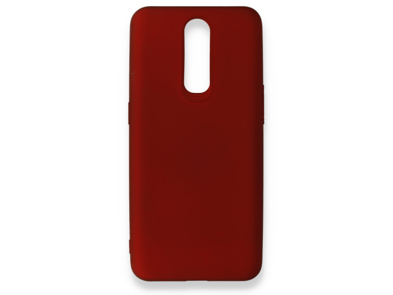 Newface Oppo RX17 Pro Kılıf First Silikon - Bordo