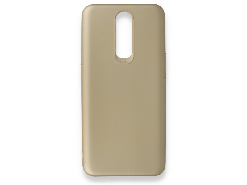 Newface Oppo RX17 Pro Kılıf First Silikon - Gold