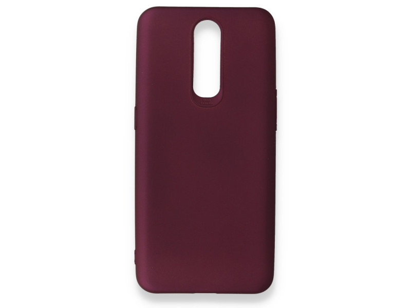 Newface Oppo RX17 Pro Kılıf First Silikon - Mürdüm
