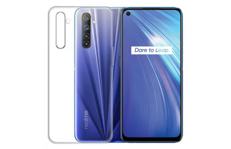 Newface Realme 6 Kılıf Lüx Şeffaf Silikon - Şeffaf
