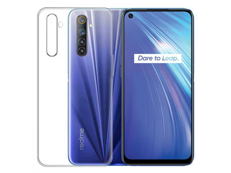 Newface Realme 6 Kılıf Lüx Şeffaf Silikon - Şeffaf