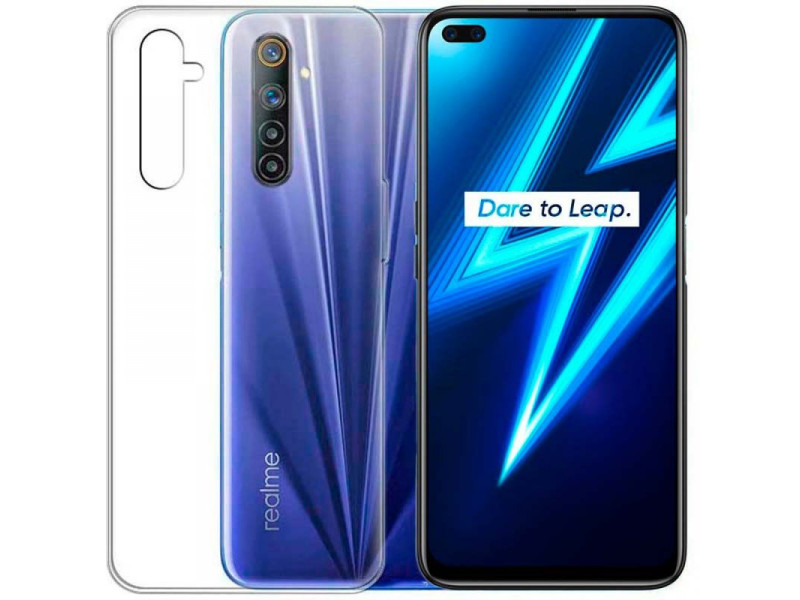 Newface Realme 6 Pro Kılıf Lüx Şeffaf Silikon - Şeffaf