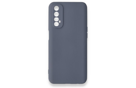 Newface Realme 7 Kılıf Nano içi Kadife Silikon - Gri