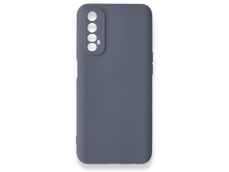 Newface Realme 7 Kılıf Nano içi Kadife Silikon - Gri