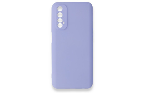 Newface Realme 7 Kılıf Nano içi Kadife Silikon - Lila