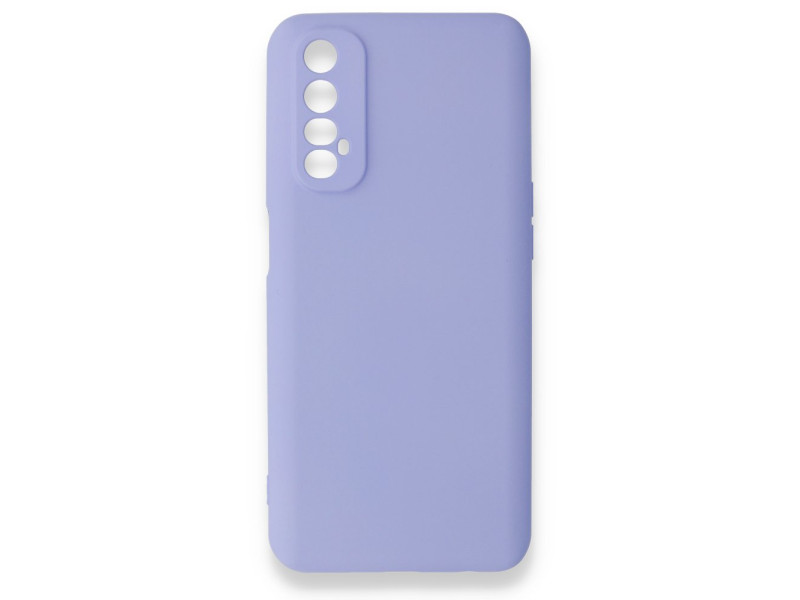 Newface Realme 7 Kılıf Nano içi Kadife Silikon - Lila