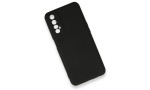 Newface Realme 7 Kılıf Nano içi Kadife Silikon - Siyah