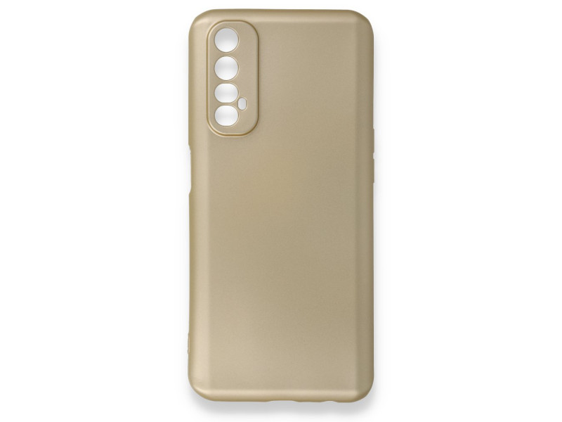 Newface Realme 7 Kılıf First Silikon - Gold