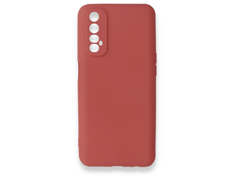 Newface Realme 7 Kılıf First Silikon - Kiremit